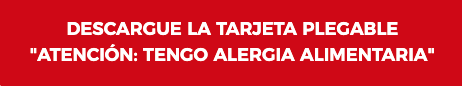 TARJETA PLEGABLE SOBRE SU ALERGIA