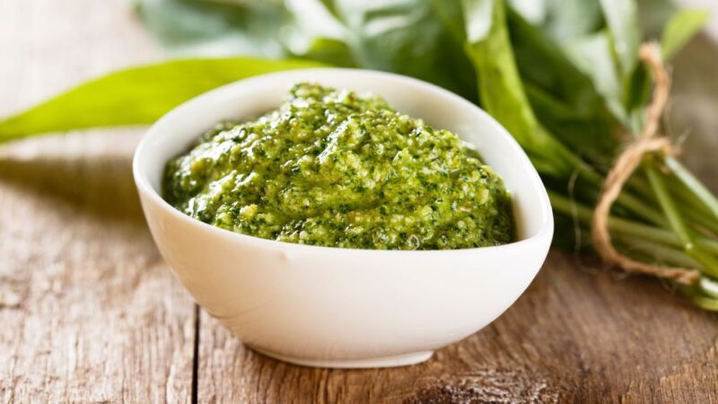 salsa pesto sin trazas